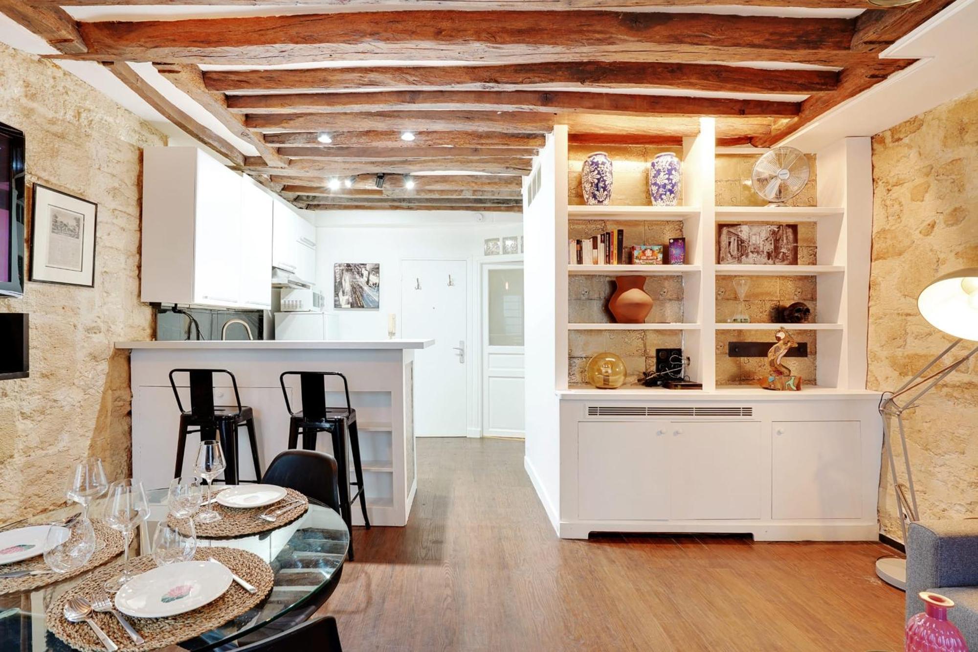 Ferienwohnung Marais - Vosges Luxury Flat Paris Exterior foto